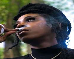 Laddie Symone smoking